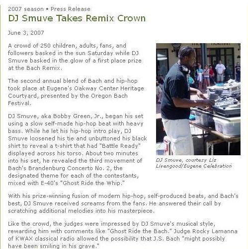 dj smuve press release